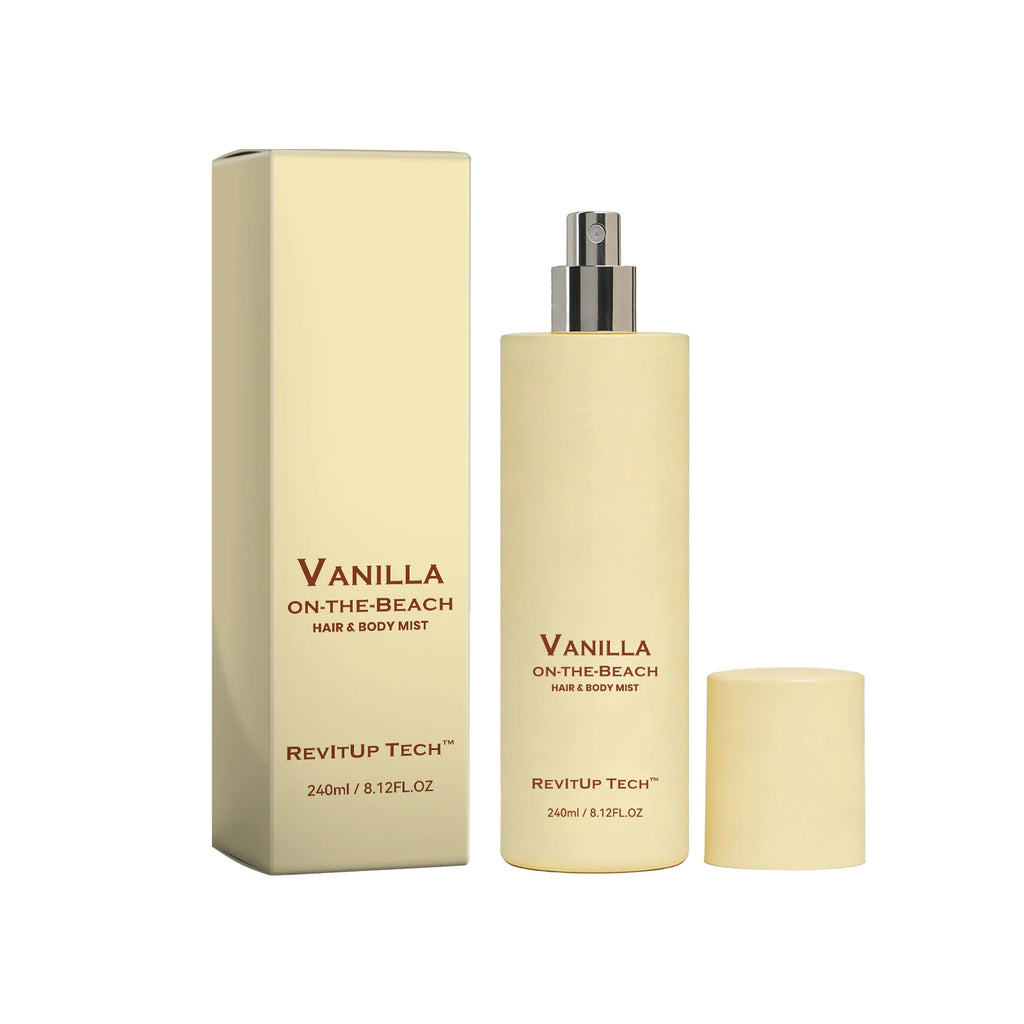 Vanilla Beach Fragrance Spray, naturally fresh with delicate and elegant lingering scent, everyday romantic charm, portable frag