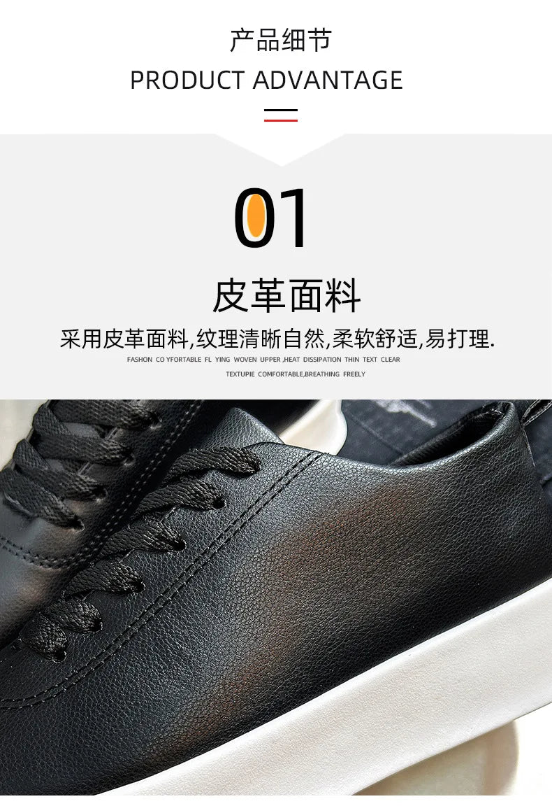 2026 Black Casual Shoes for Men Outdoor Comfortable Men Sneakers Non-slip Walking Shoes Designer Lace-Up Men Sport Shoes