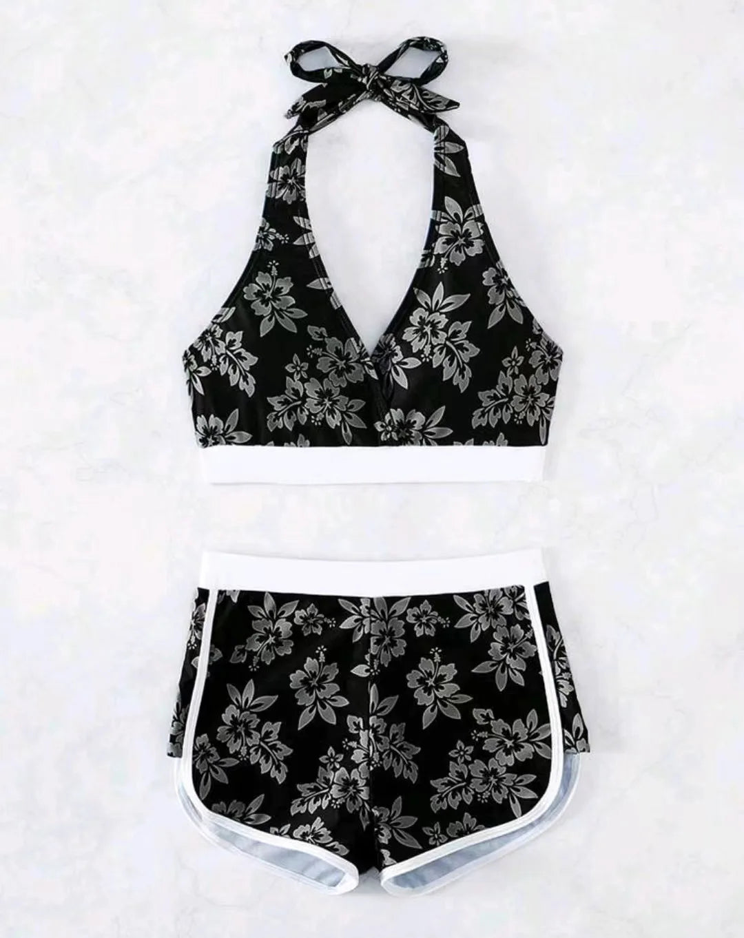 VigoBreviya Print 2026 Tied Halter Swimwear Sexy Women High Waist Bikini Set Push Up Brazilian Swimsuit Lady Beach Bathing Suit