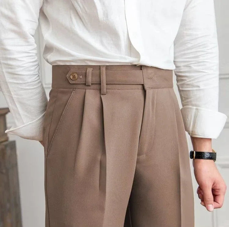 Man Suits Pants Fluid Khaki Draped Trousers for Men Baggy Suit Korean Style Clothes Reviews Many Slacks High Quality Dress Up