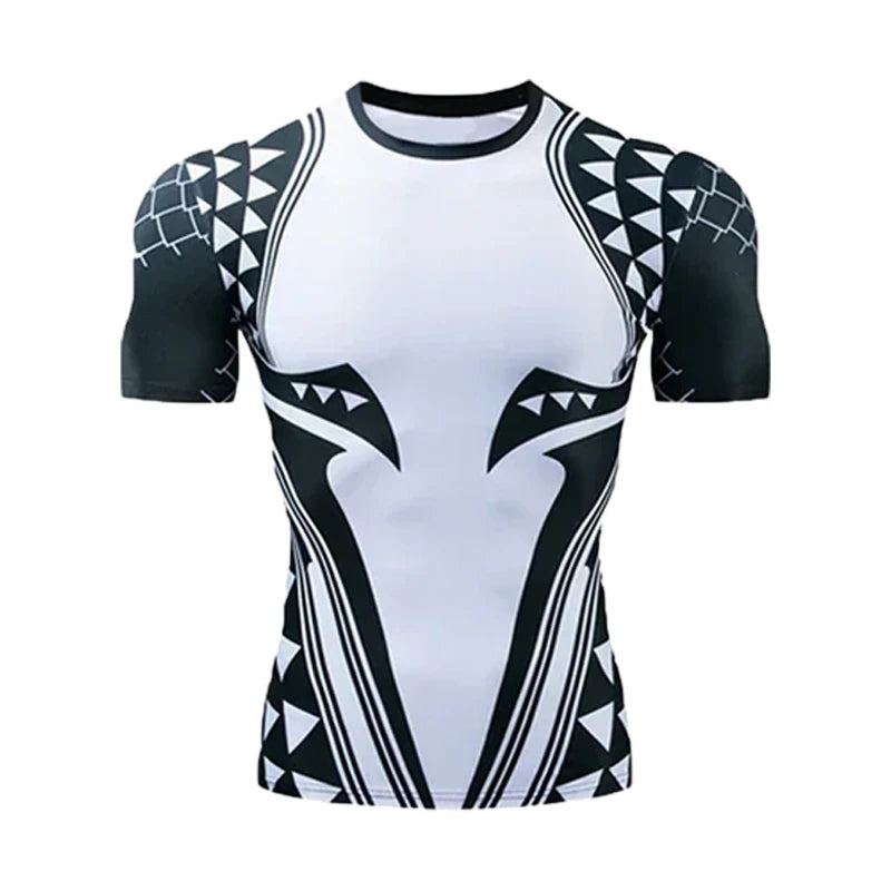 Red Nightwing short-sleeved compression shirt print T-shirt for adults 2025 new product  fitness top