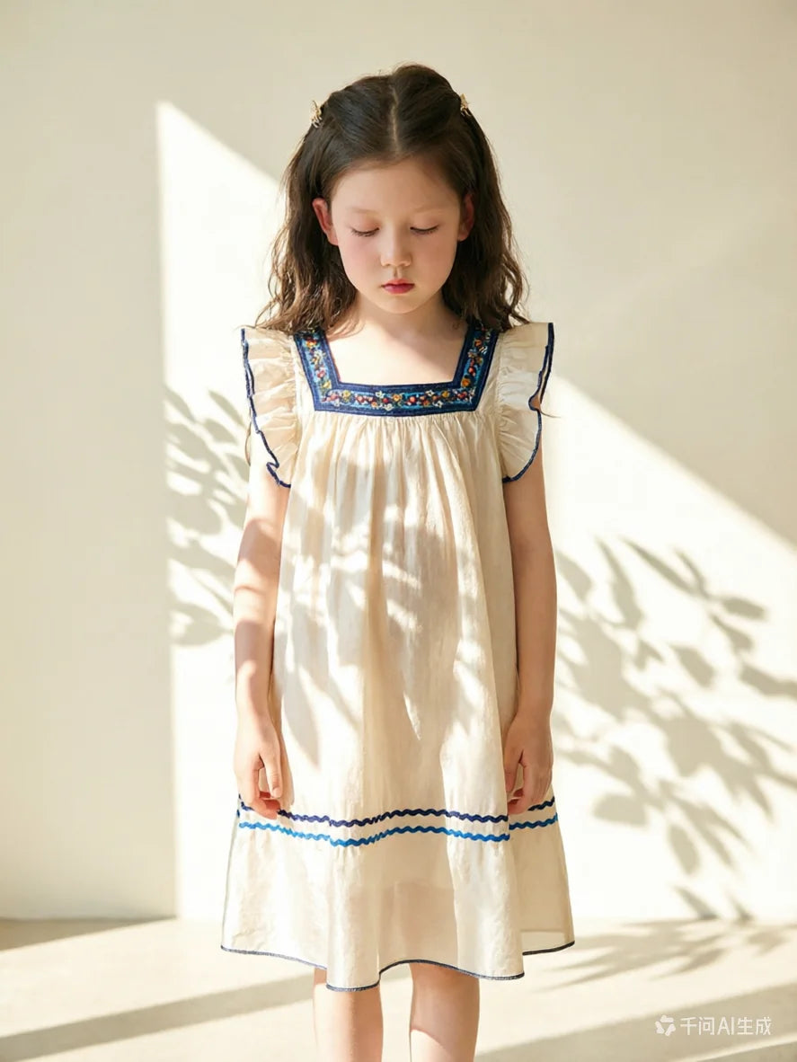 Girls children summer clothing new style cute thin toddler dress baby kids outfit