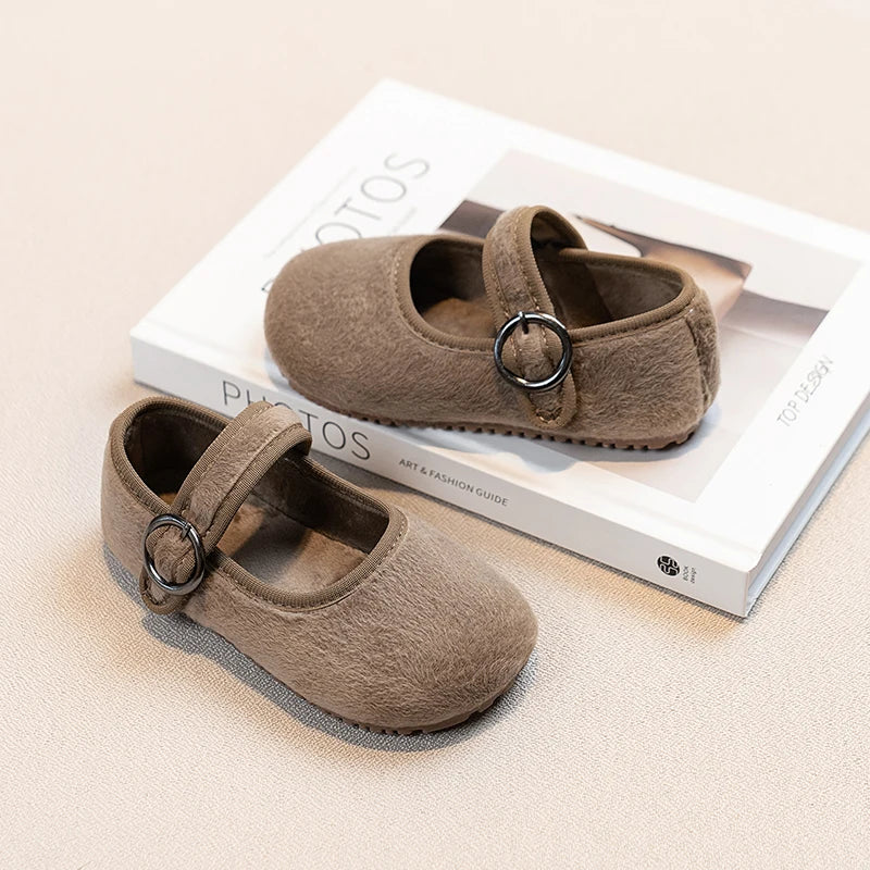 Baby Girls Spring/Autumn Fashion Popular New Kids Solid Color Flat Casual Comfortable Student Children's Walking Shoes Size21-30