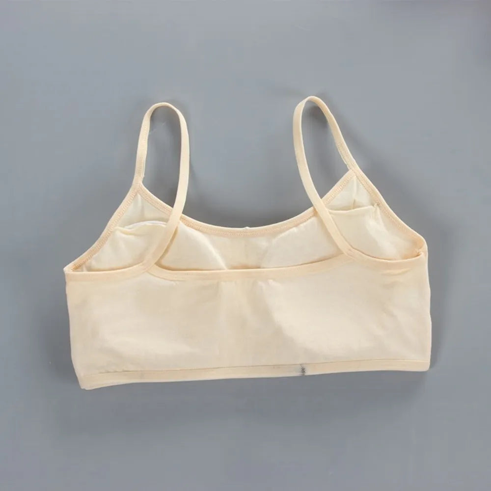 3PCS Student Bra Soft Children Sport Vest Girls Teenager Training Bra Underwear