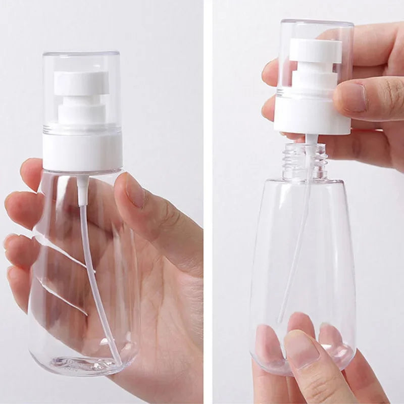 30/60/100ml Travel Sub-bottled Sunscreen Spray Bottle Customized Can Transparent Plastic Bottle For Travel Convenience