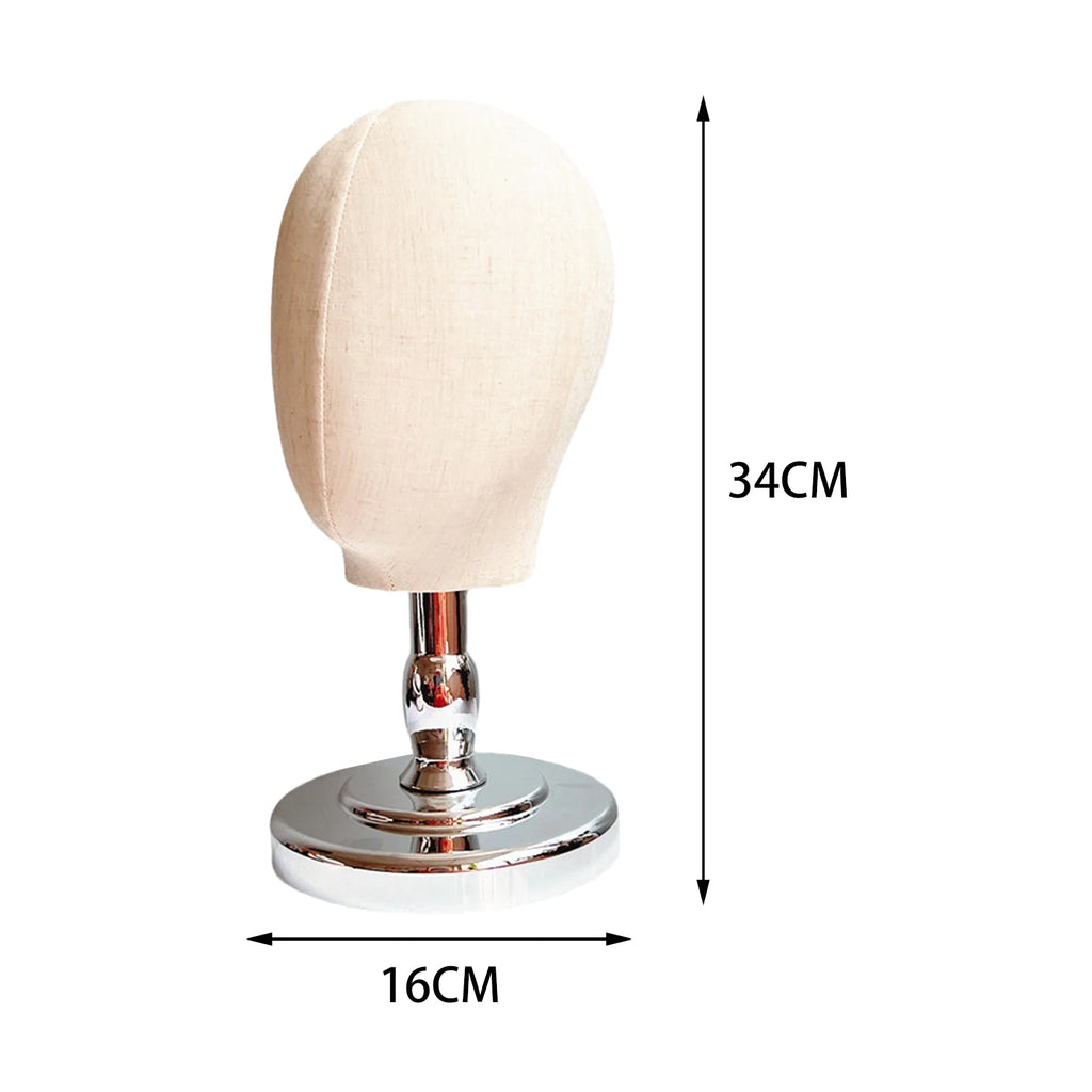 Wig Head Model Multifunctional Wig Making Hat Display Stand for Home Salon Styling Drying Hairdresser Training Jewellery