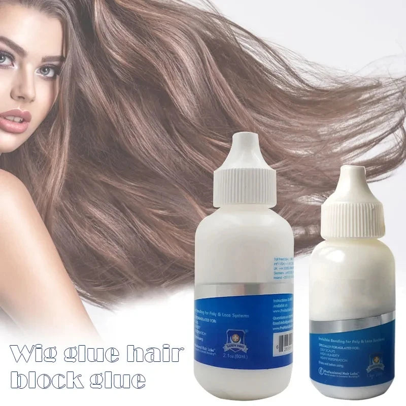 Wig Adhesive Waterproof Lace Glue Invisible Hair Bonding Glue For Toupee Frontal Closure Hair Replacement Adhesive Ghost+Remover