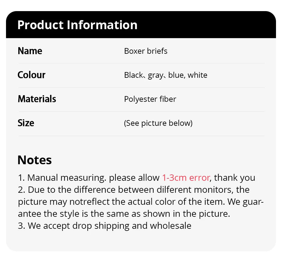 4 pieces European and American MEN'S Solid Color Boxer Underwear Comfortable Swimming Trunks Oversized Juvenile Boxer Underwear