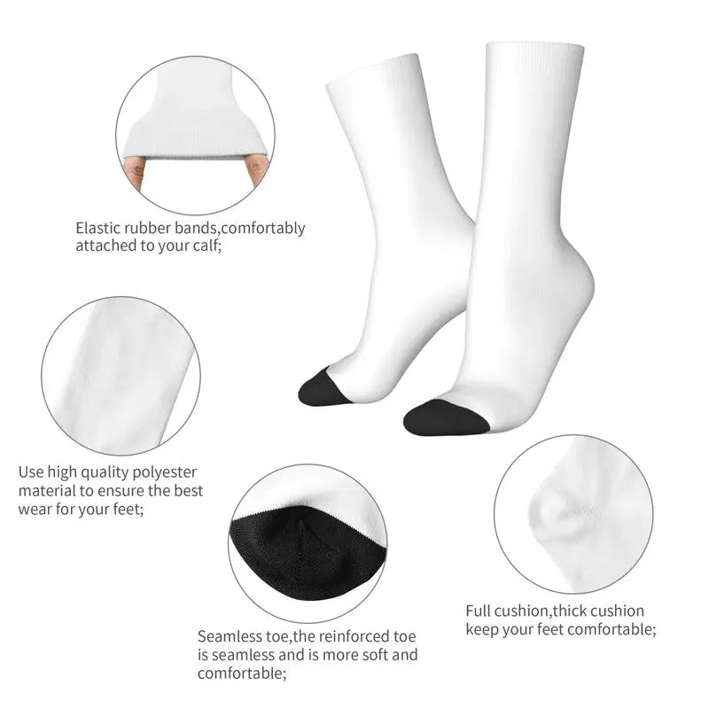 Aquí No Hay Quien Viva Socks  Design Stockings Non Slip Adults Men Socks Medium Soft Winter Elegant Running Sports Socks