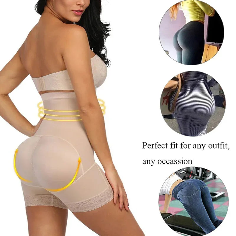 Fajas Colombianas Butt Lifter Shapewear High Waist Tummy Control Panties Waist Trainer Body Shaper Slimming Sheath Flat Belly
