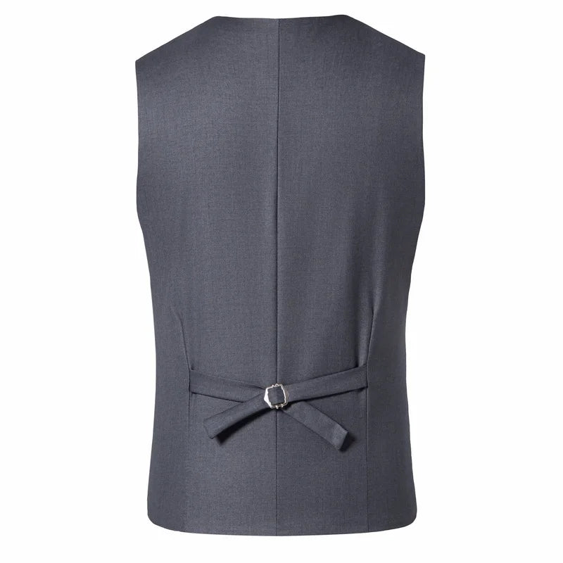Mens Suit Vest Smart Casual Sleeveless Vest Single Breasted Solid Color Business Wedding Formal Suit Vests Spring Summer Autumn