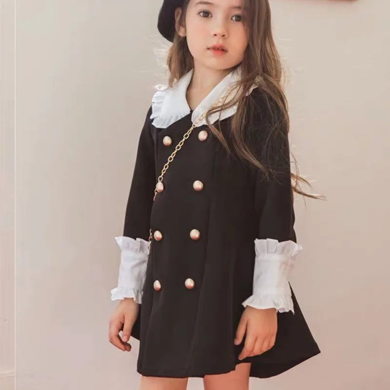 Parent Child Clothing Mother Daughter Children Clothing Palace Dress Fashion 2025 Spring and Autumn New Children Clothing