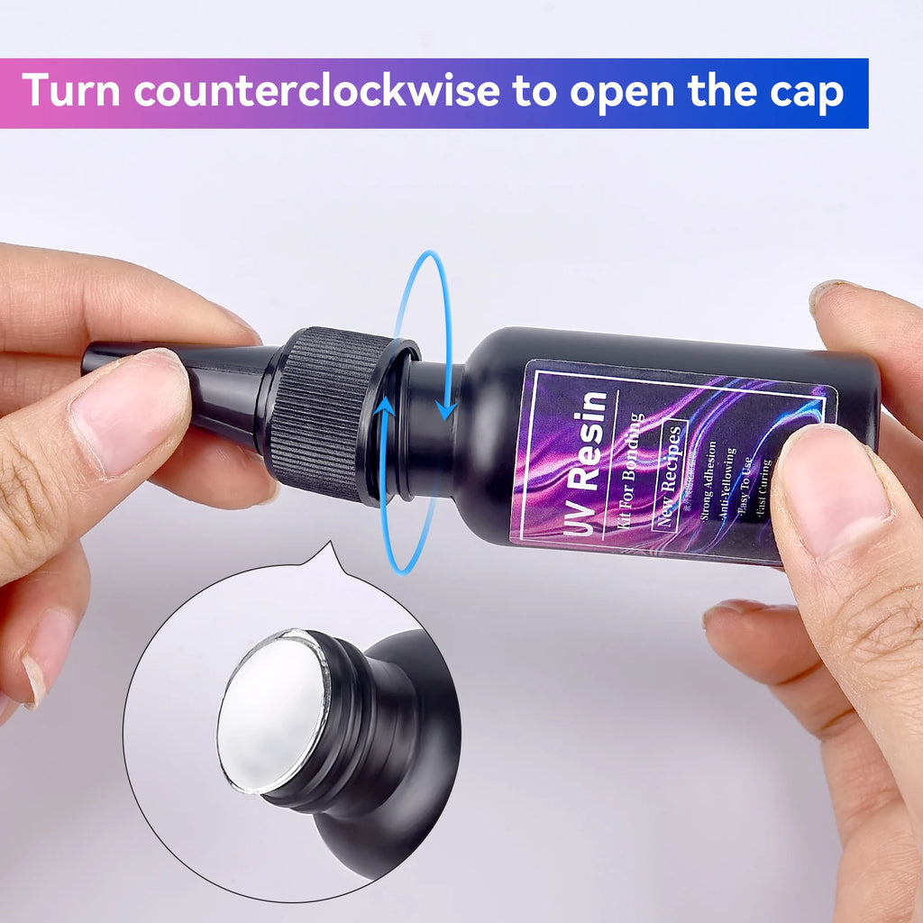 UV Bonding Welding Glue Super Bonding UV Glue Fix Liquid Curing Hard Quick-Drying Resin Jewelry Glass Plastic Wood Repair Glue