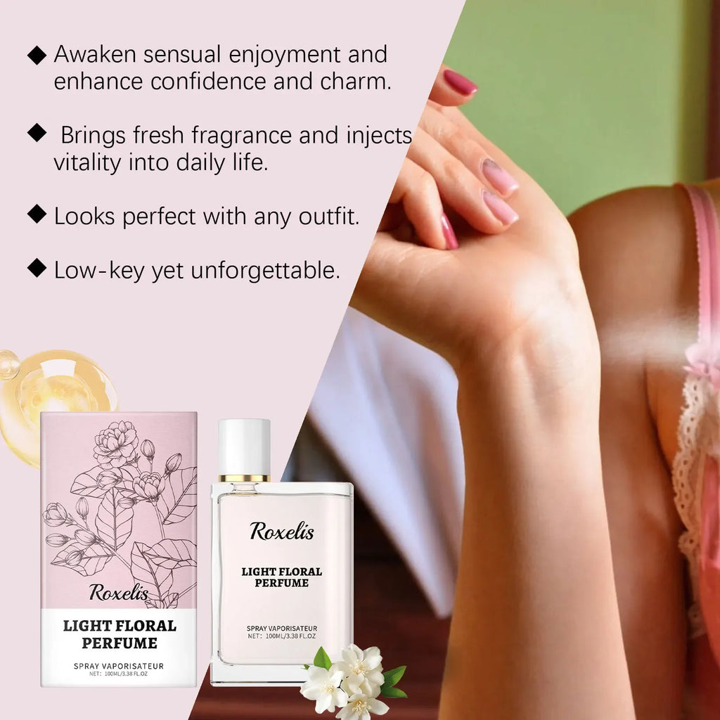 Luxury Caramel Vanilla Perfume 100ml, Oriental Floral Fruity Gourmand Fragrance Mist, Jasmine Eau De Parfum Spray Strong Sillage