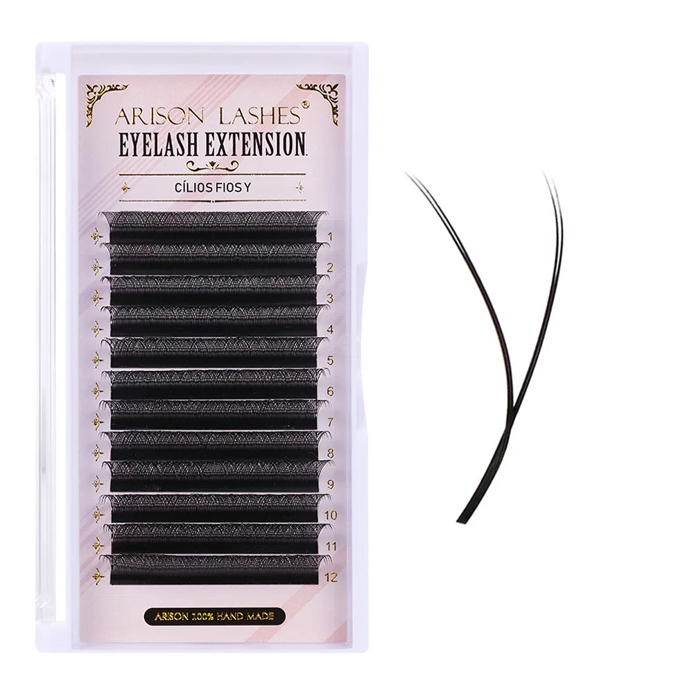 ARISON YY Lashes and 3D/4D/5D W Shape Lashes Brasileiro Premade Volume Eyelashes Extension Soft Thin Easily Grafting Extension