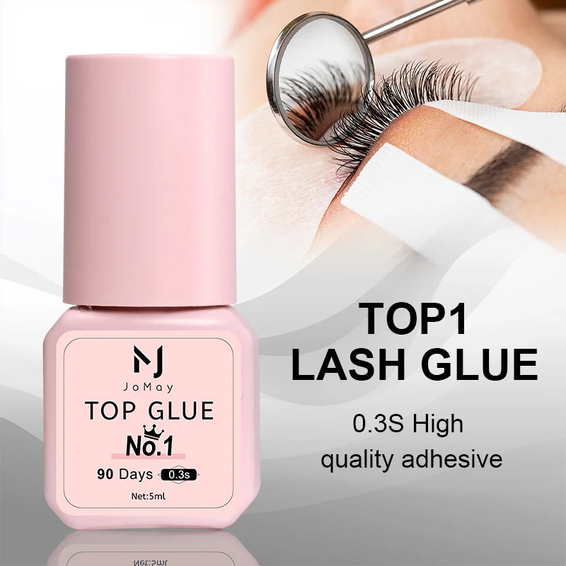 JOMAY Eyelash Glue Waterproof Lashes Extensions 0.3S-0.5S Adhesive Fast Drying Long Lasting Eye Glue Makeup Tools 5ML