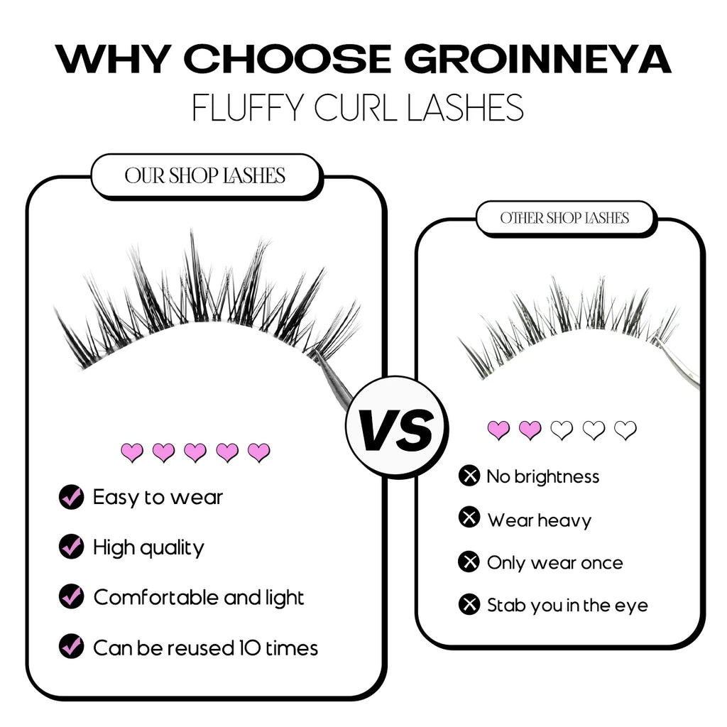 Veltrinay Natural False Eyelashes Manga Lashes 3d Faux Mink Lashes Look Realistic Soft Cross Lashes Fake Lashes Makeup