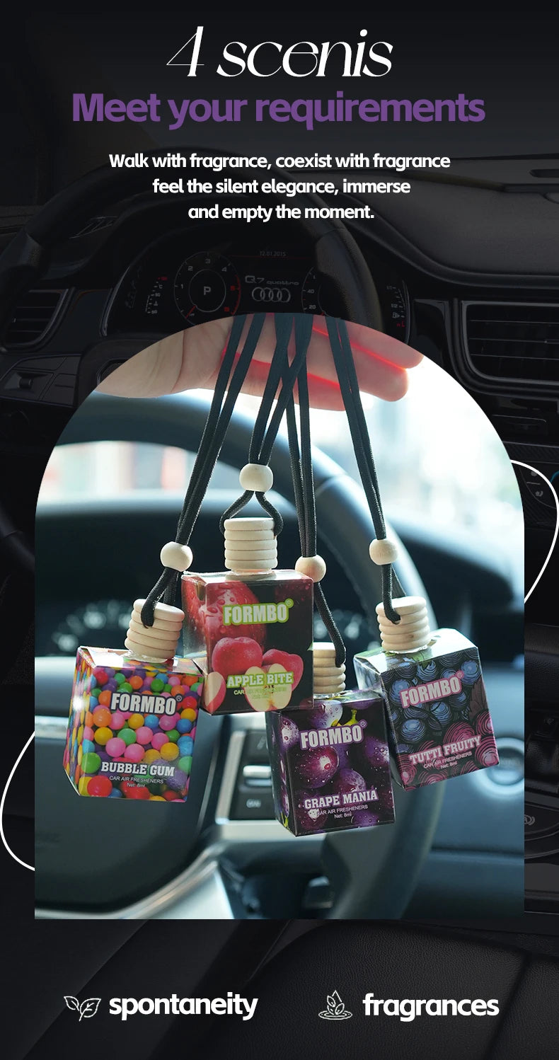 Sweet fruit car perfume, lasting light fragrance and odor removing car fragrance, fresh fruit fragrance, car fragrance pendant