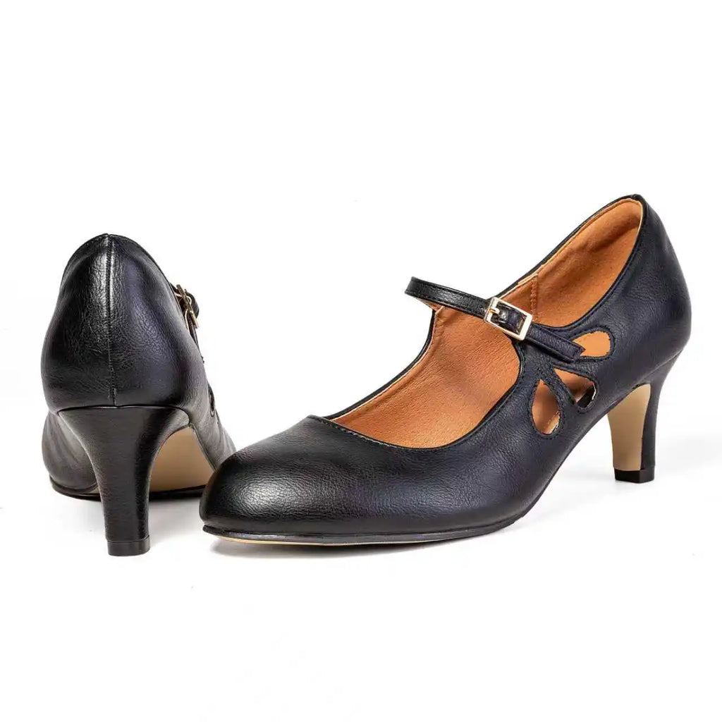 Black Shoes Ladies Pumps Medium Heel Sexy High Heels Weeding Shoes Women Office Work Black Pumps Party Shoes