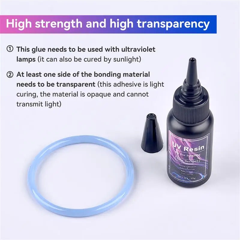 20/30/50g UV Bonding &Welding Glue Super Bonding UV Glue Quick-Drying For Bonding Glass Ceramics Metal Plastic DIY Crafts Decor