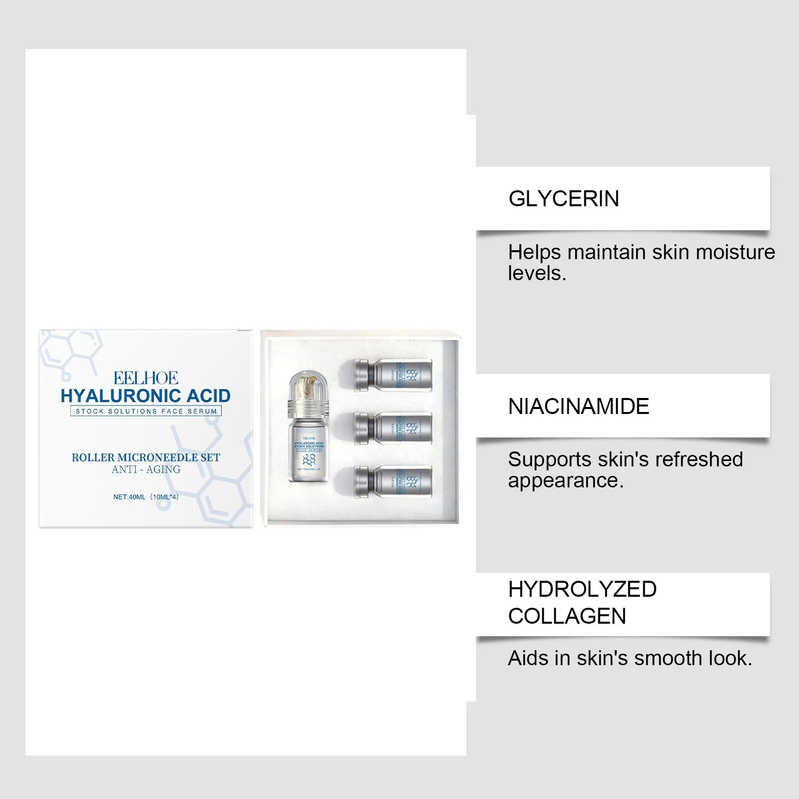 Skincare Roller Set - Refreshing Texture, Fast-Absorbing, Facial Moisturizing, Gentle Care for Smooth & Radiant Skin