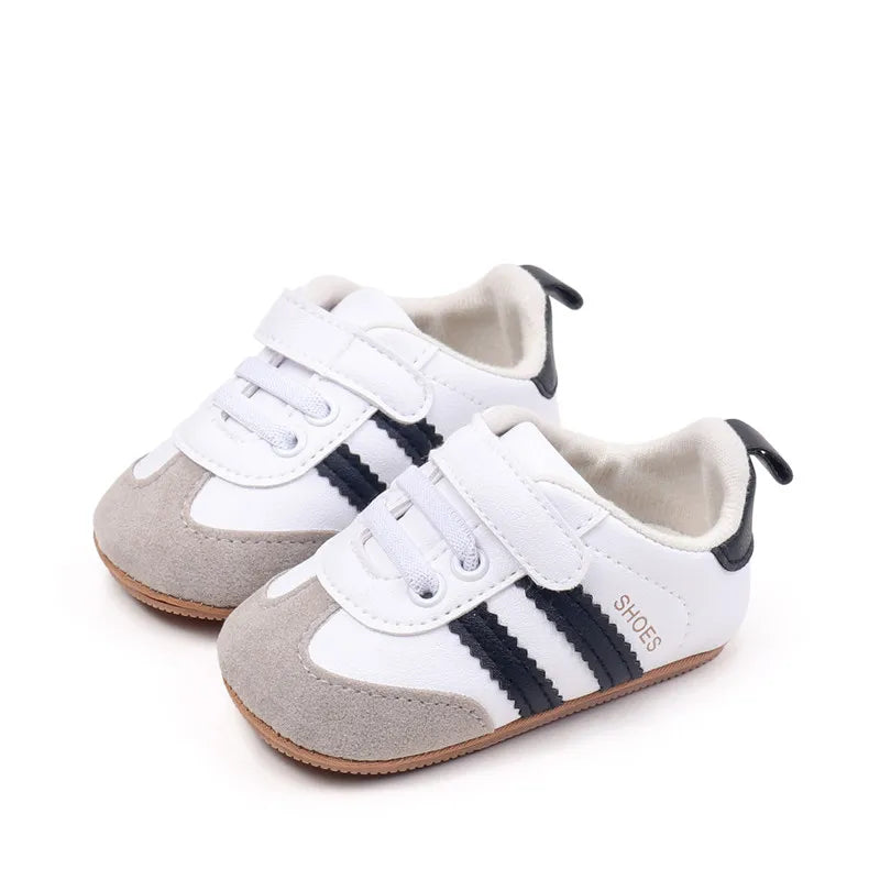 Toddler Shoes New Spring Autumn Baby Boys Girls Causal First Walker Shoes PU Leather Sneakers Soft Sole Fashion Baby Flats Shoes