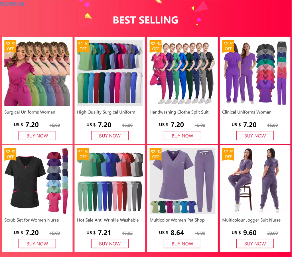 New Fashion Spandex Medical Uniform Medical Scrubs Sets Nursing Scrubs Hospital Uniform Doctor Nurse Uniforms Women Scrub Set