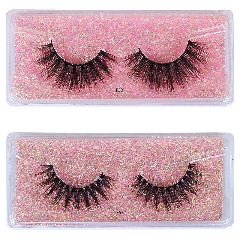 10 Pairs Fake Lashes Wholesale 3D Eye Lashes Pack Natural False Eyelashes Makeup Fake Eyelashes Bulk