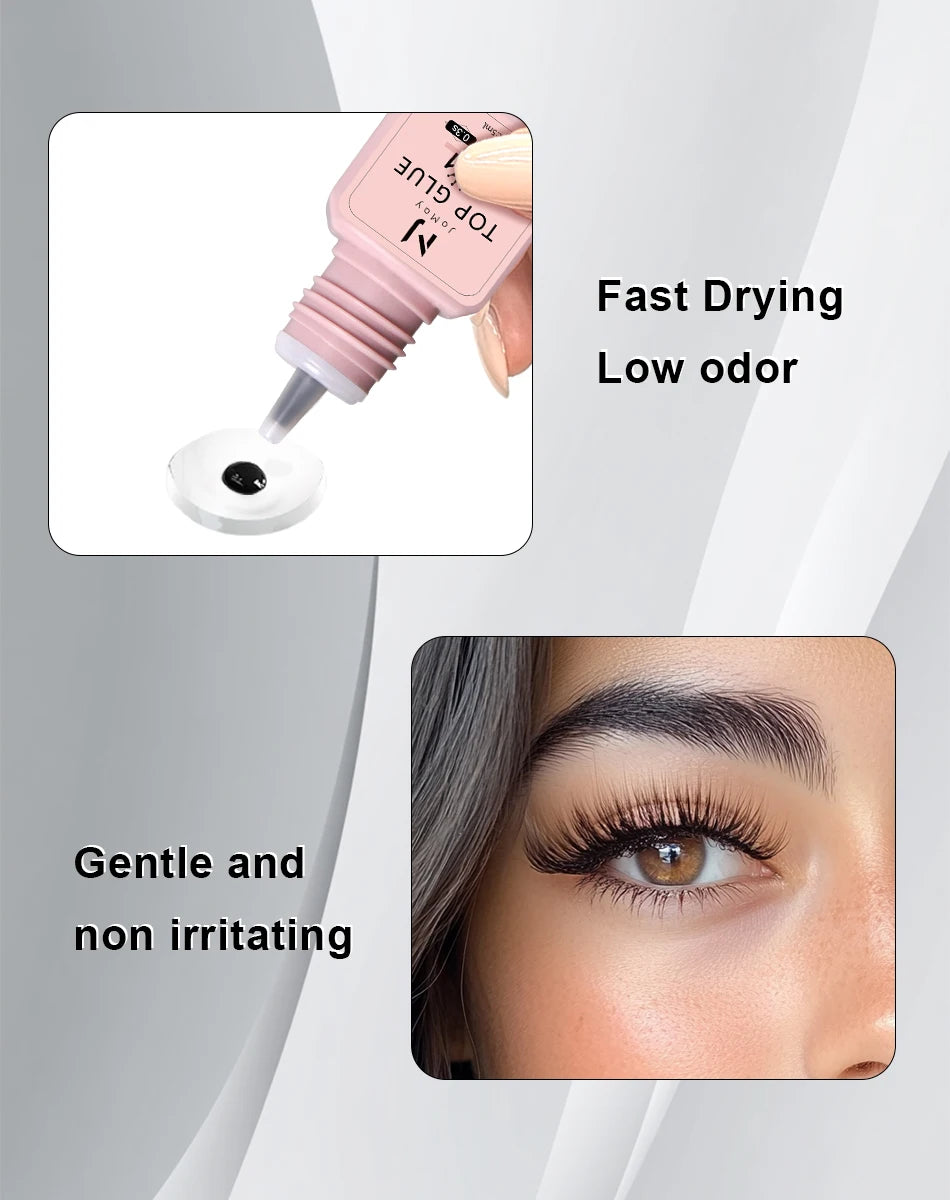 JOMAY Eyelash Glue Waterproof Lashes Extensions 0.3S-0.5S Adhesive Fast Drying Long Lasting Eye Glue Makeup Tools 5ML