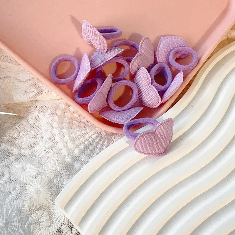 10PCS/lot Candy Color Kids Elastic Hair Bands Girls Rubber Band Children Cute Baby Hair Accessories