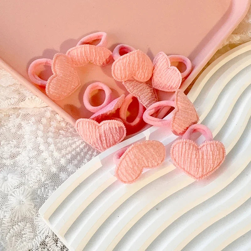 10PCS/lot Candy Color Kids Elastic Hair Bands Girls Rubber Band Children Cute Baby Hair Accessories
