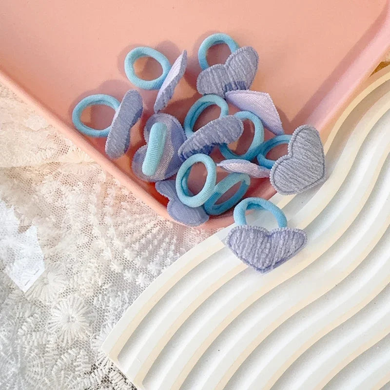 10PCS/lot Candy Color Kids Elastic Hair Bands Girls Rubber Band Children Cute Baby Hair Accessories