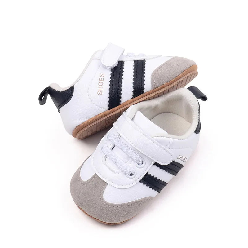 Toddler Shoes New Spring Autumn Baby Boys Girls Causal First Walker Shoes PU Leather Sneakers Soft Sole Fashion Baby Flats Shoes