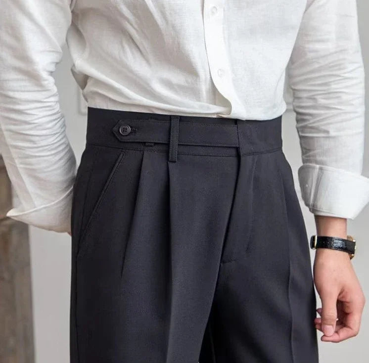 Man Suits Pants Fluid Khaki Draped Trousers for Men Baggy Suit Korean Style Clothes Reviews Many Slacks High Quality Dress Up