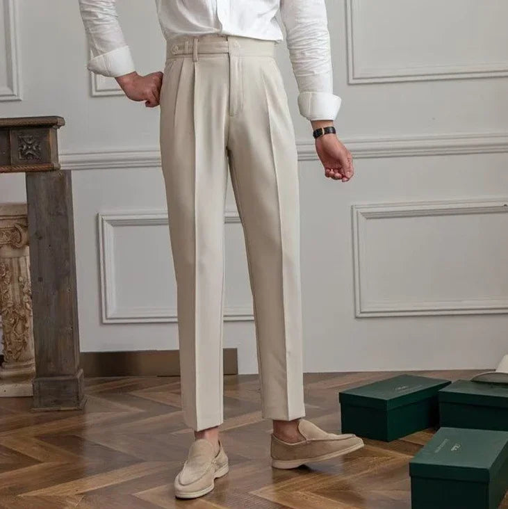 Man Suits Pants Fluid Khaki Draped Trousers for Men Baggy Suit Korean Style Clothes Reviews Many Slacks High Quality Dress Up