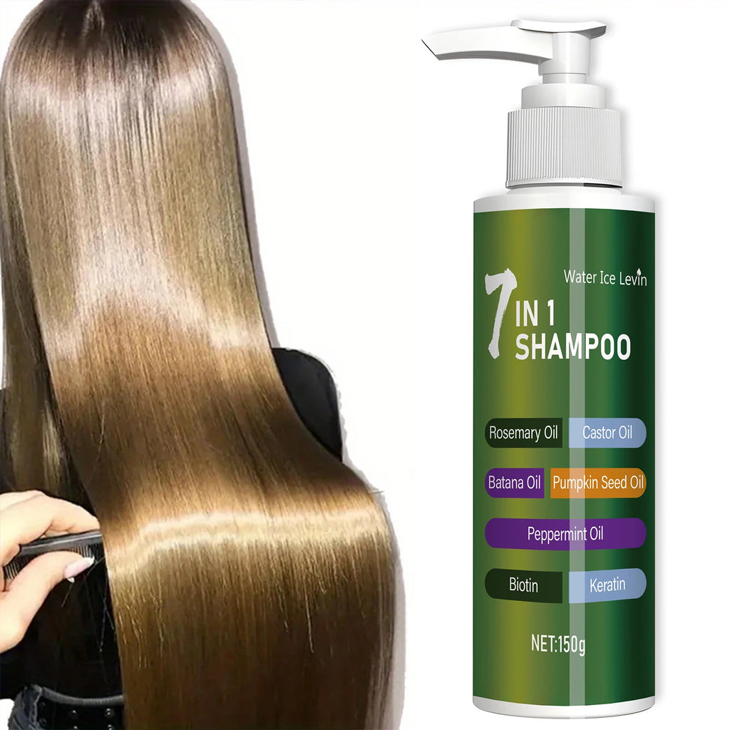 7-in-1 Shampoo, Rich in Foam and Easy to Rinse, Removes Dandruff, Reduces Hair Breakage, Long-Lasting Oil Control, Super Volumizing, Strengthens Hair, Repairs Split Ends, Makes Hair More Dense and Soft