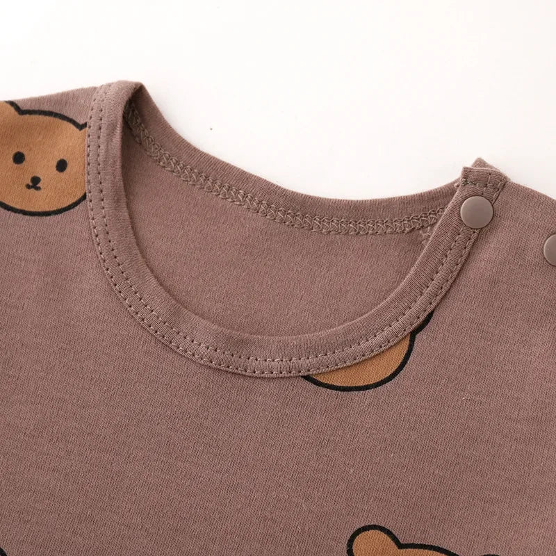 Baby Clothes 2pcs Sets Autumn  Winter Baby Pajama Set Bottom Underwear Two-piece Set Cotton Baby Boy Long Sleeves Outfit