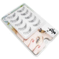 Manga Lashes 5/10 Pairs Natural Lashes False Eyelashes Little Devil Lashes Anime Lashes Full Strip Lashes Band Eyelashes Makeup