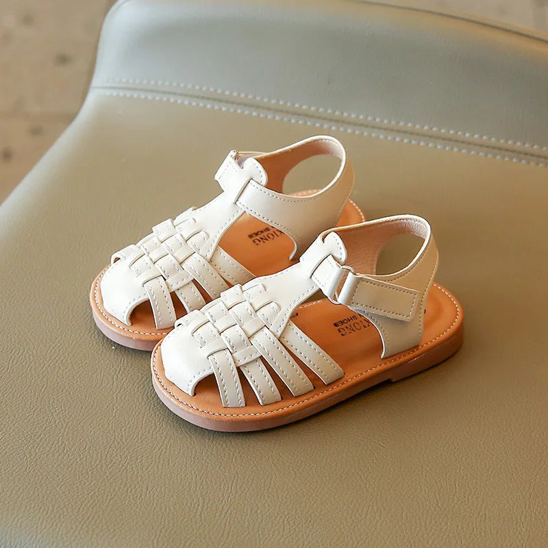 Girl Sandals Summer Weave Boys Beach Sandals Kids Shoes Casual 1-8 years