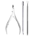 Nail Set Art Sand Files Buffer Sponge Block Brush Nail Scissors Kit With Cuticle Nipper Manicure Set UV Gel Polish Tools