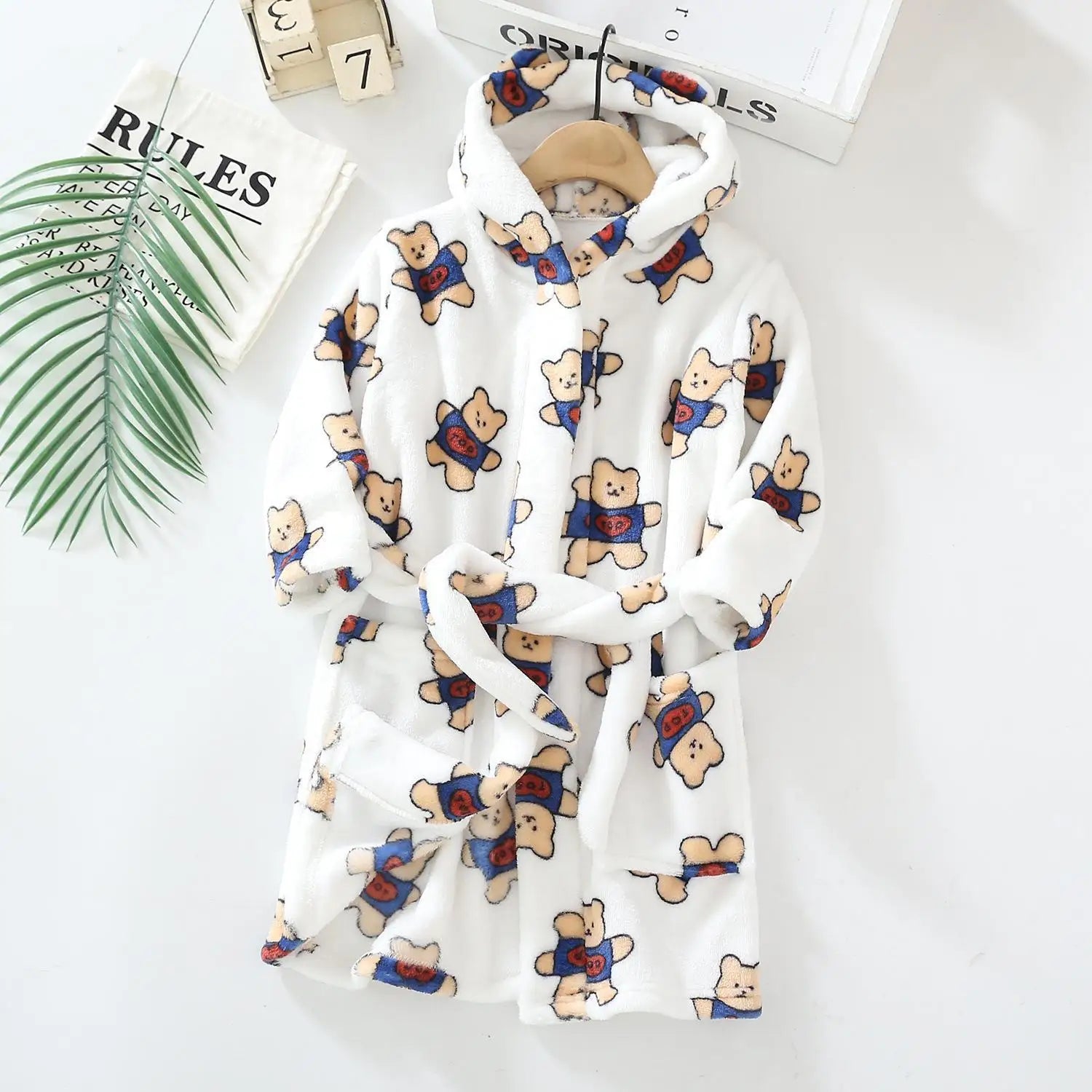Autumn Baby Boys Pajamas Children Clothes Girls Boys Robes Winter Sleepwear Bathrobe Spring Kids Hooded Bathrobe Girls Clothing