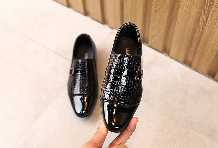 Kids Leather Shoes Students Boys Girls Soft Bottom Performance Shoes Fashion children Wedding Party Dress Shoe Toddler Footwear