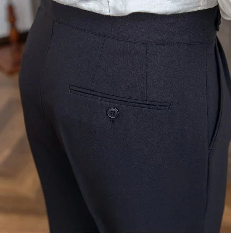Man Suits Pants Fluid Khaki Draped Trousers for Men Baggy Suit Korean Style Clothes Reviews Many Slacks High Quality Dress Up