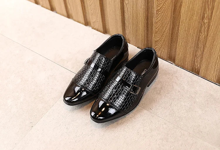 Kids Leather Shoes Students Boys Girls Soft Bottom Performance Shoes Fashion children Wedding Party Dress Shoe Toddler Footwear