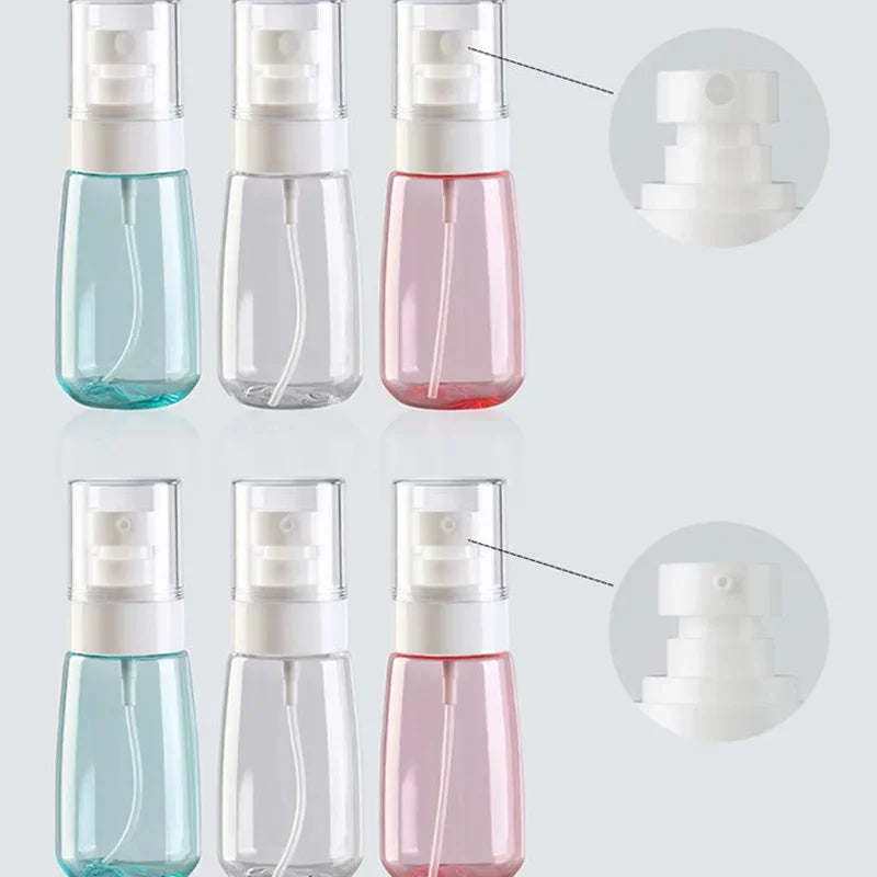 30/60/100ml Travel Sub-bottled Sunscreen Spray Bottle Customized Can Transparent Plastic Bottle For Travel Convenience
