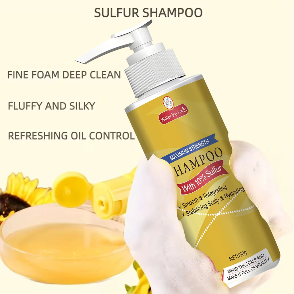 Maximum Strength Shampoo (10% Sulfur): Bee Venom-Infused, Smooths Hair, Stabilizes Scalp & Hydrates for Soft, Shiny Locks