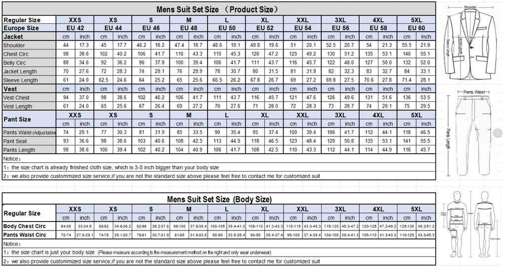 Elegant Men's Suits Luxury Stylish Black Pinstriped 3 Piece Suit for Men Wedding Business Event (Jacket+Vest+Pants)