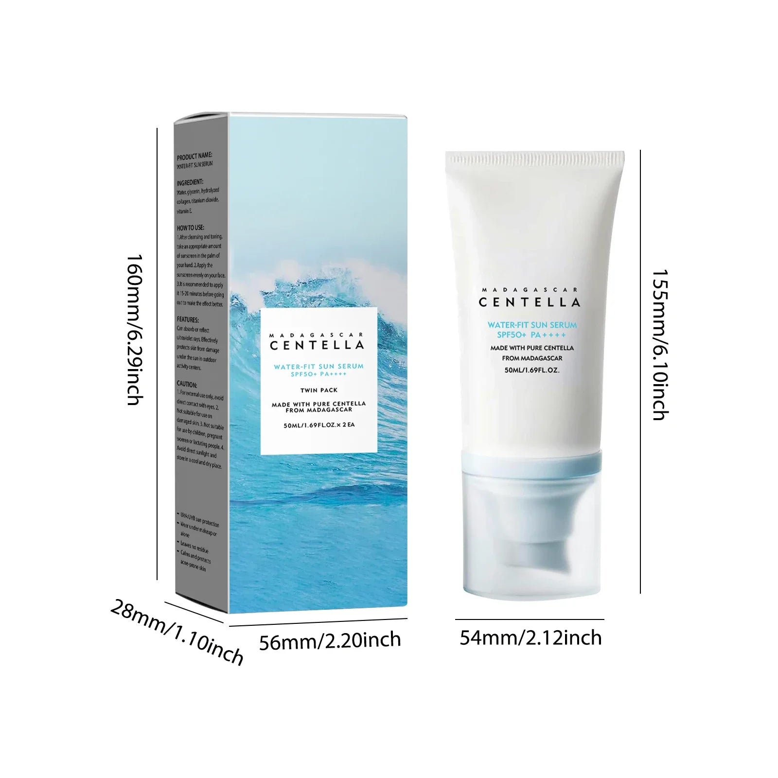 Facial Sunscreen 50+Solar Sunblock Skin Whitening Cream Korean body lotion Moisturizing Protector Care Body Sunscreen