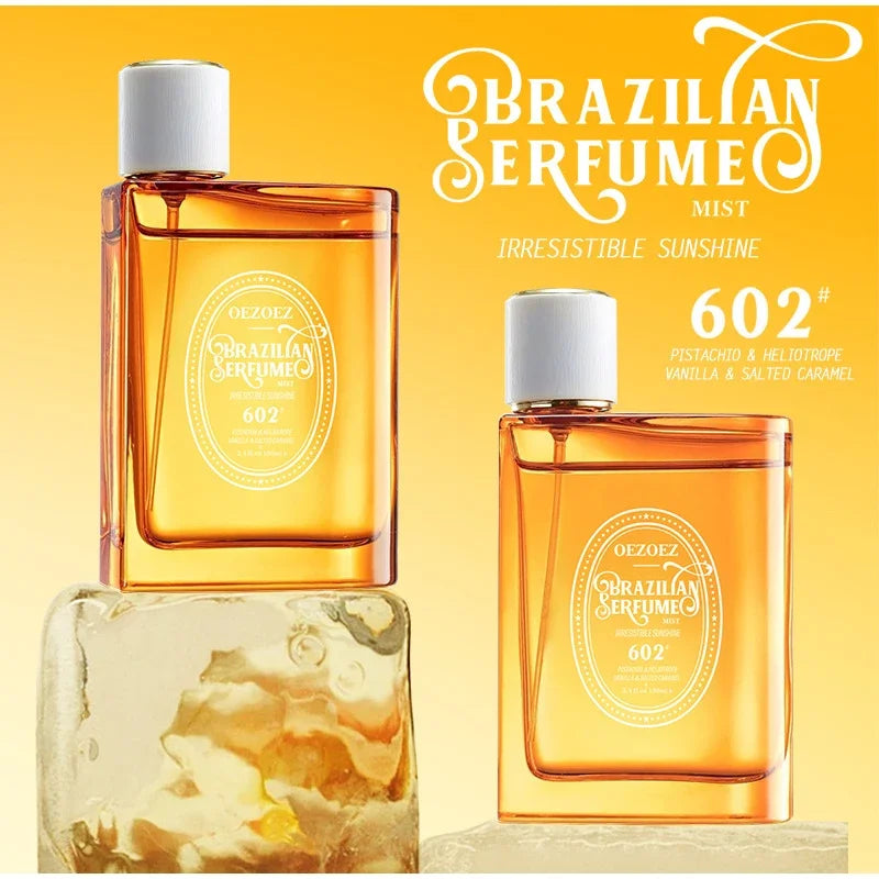 Luxury Caramel Vanilla Perfume 100ml, Oriental Floral Fruity Gourmand Fragrance Mist, Jasmine Eau De Parfum Spray Strong Sillage