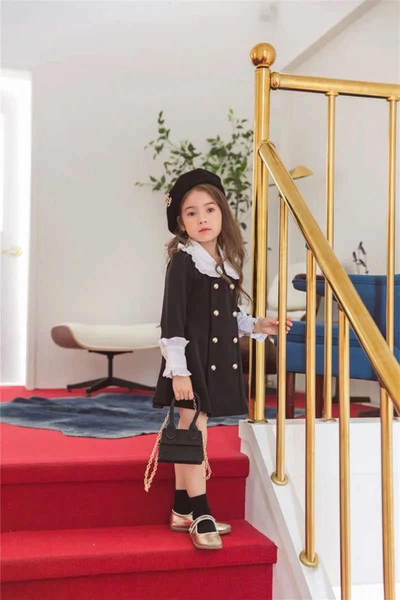 Parent Child Clothing Mother Daughter Children Clothing Palace Dress Fashion 2025 Spring and Autumn New Children Clothing